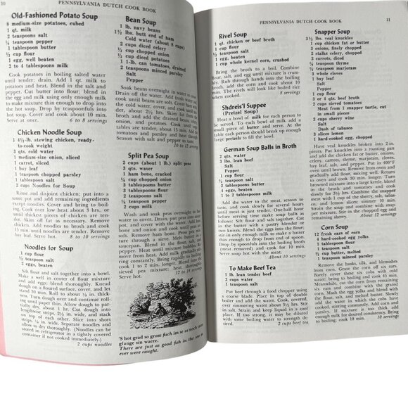 Pennsylvania Dutch Cook Book From Fine Old Recipes Set Of Two 1936 1987 SC Vtg - Picture 16 of 16